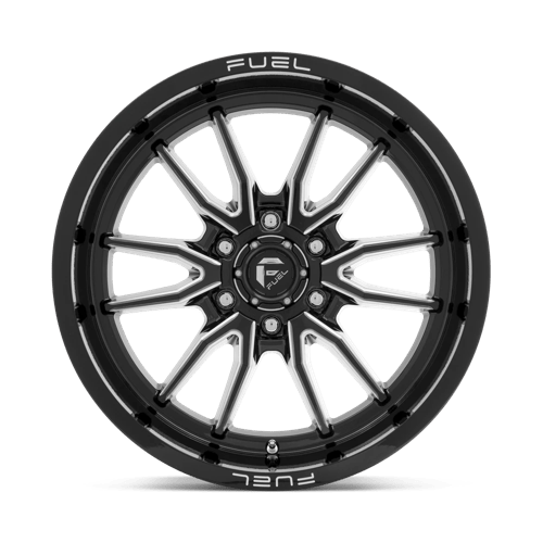 Fuel Offroad D761 CLASH Gloss Black Milled 20x9 +1 6x139.7mm 106.1mm - Wheelwiz