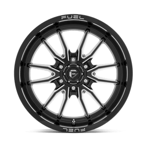Fuel Offroad D761 CLASH Gloss Black Milled 18x9 -12 6x135mm 87.1mm - Wheelwiz