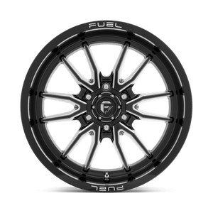 Fuel Offroad D761 CLASH Gloss Black Milled 20x9 +1 6x135mm 87.1mm - Wheelwiz