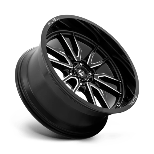 Fuel Offroad D761 CLASH Gloss Black Milled 22x10 -18 6x139.7mm 106.1mm - Wheelwiz