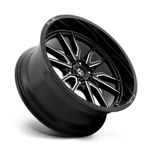 Fuel Offroad D761 CLASH Gloss Black Milled 22x10 -18 6x139.7mm 106.1mm - Wheelwiz