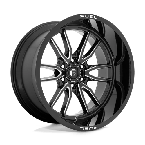 Fuel Offroad D761 CLASH Gloss Black Milled 22x12 -44 6x135mm 87.1mm - Wheelwiz