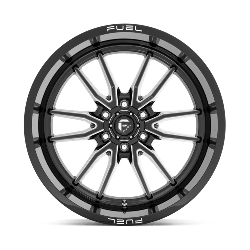 Fuel Offroad D761 CLASH Gloss Black Milled 22x12 -44 6x139.7mm 106.1mm - Wheelwiz