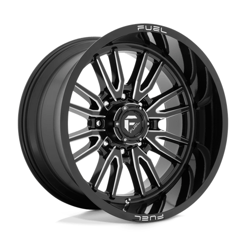 Fuel Offroad D761 CLASH Gloss Black Milled 22x12 -44 8x180mm 124.2mm - Wheelwiz