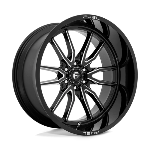 Fuel Offroad D761 CLASH Gloss Black Milled 24x12 -44 6x139.7mm 106.1mm - Wheelwiz