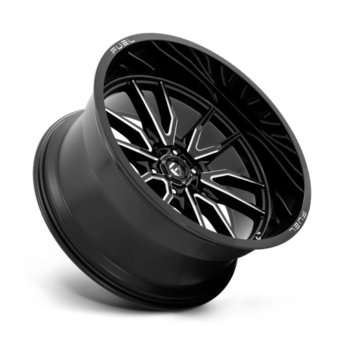 Fuel Offroad D761 CLASH Gloss Black Milled 24x12 -44 6x139.7mm 106.1mm - Wheelwiz