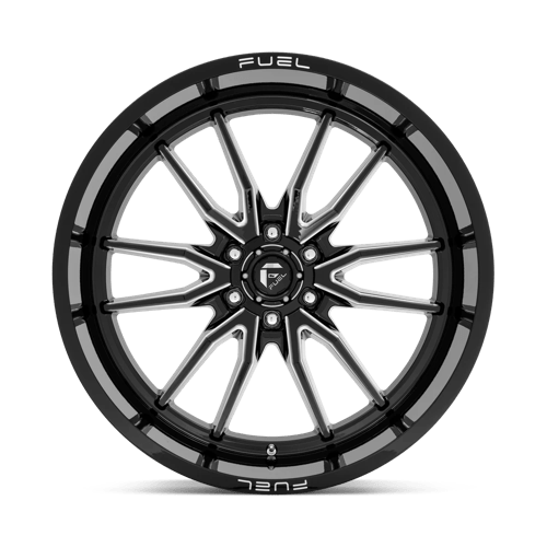 Fuel Offroad D761 CLASH Gloss Black Milled 24x12 -44 6x135mm 87.1mm - Wheelwiz