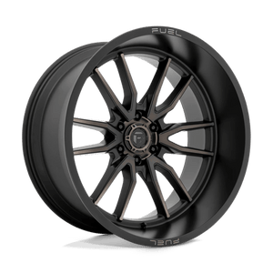 Fuel Offroad D762 CLASH Matte Black Double Dark Tint 24x12 -44 6x139.7mm 106.1mm - Wheelwiz