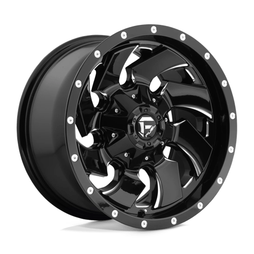 Fuel Offroad D574 CLEAVER Gloss Black Milled 17x9 -12 6x135|6x139.7mm 106.1mm - Wheelwiz
