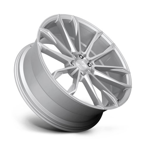 DUB S248 CLOUT Gloss Silver Brushed 24x10 +30 6x139.7mm 106.1mm - Wheelwiz