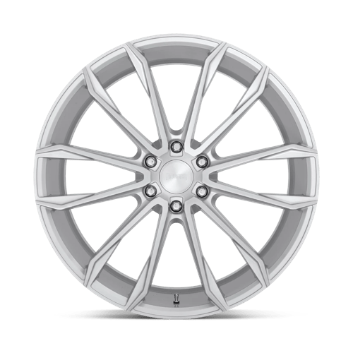 DUB S248 CLOUT Gloss Silver Brushed 24x10 +30 6x135mm 87.1mm - Wheelwiz