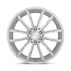 DUB S248 CLOUT Gloss Silver Brushed 24x10 +30 6x135mm 87.1mm - Wheelwiz