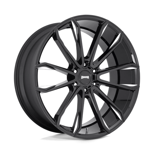 DUB S252 CLOUT Gloss Black Milled 24x10 +30 6x135mm 87.1mm - Wheelwiz