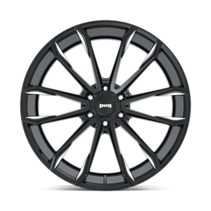 DUB S252 CLOUT Gloss Black Milled 24x10 +30 6x139.7mm 106.1mm - Wheelwiz