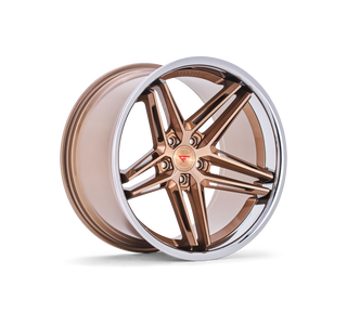 Ferrada Wheels CM1 Brushed Cobre /  Chrome Lip 20x10 +40 5x114.3mm 73.1mm