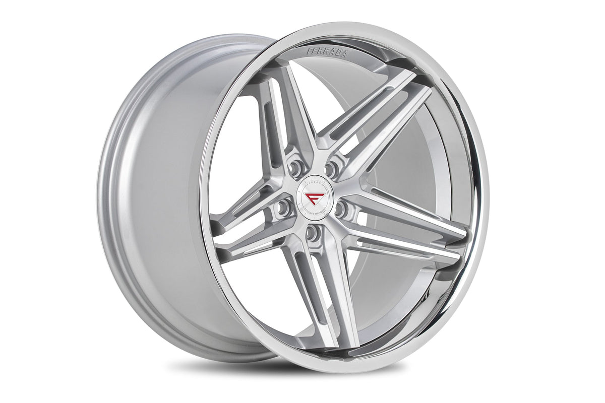 Ferrada Wheels CM1 Machine Silver / Chrome Lip 20x10 +28 5x114.3mm 73.1mm