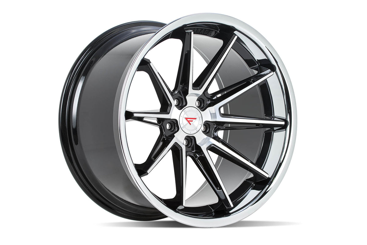 Ferrada Wheels CM2 Machine Black / Chrome Lip 19x10.5 +25 5x120mm 74.1mm - Wheelwiz