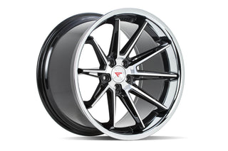 Ferrada Wheels CM2 Machine Black / Chrome Lip 19x8.5 +15 5x120mm 74.1mm