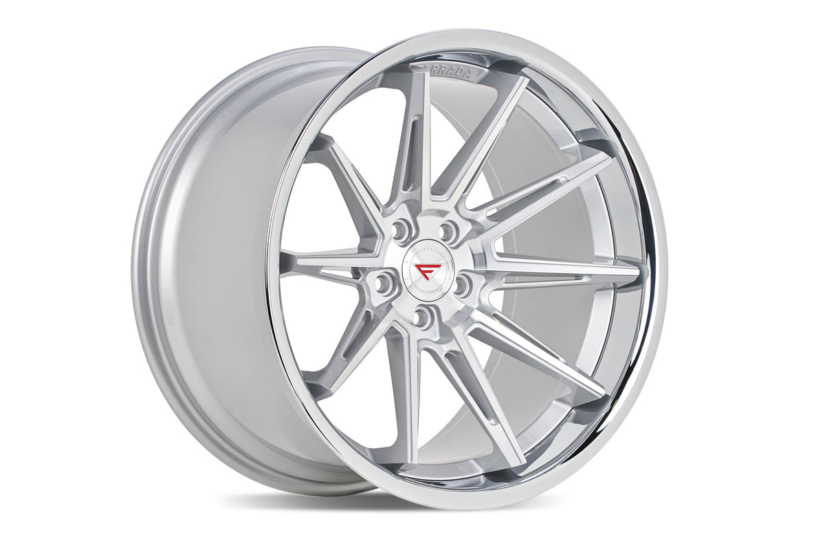 Ferrada Wheels CM2 Machine Silver / Chrome Lip 19x9.5 +20 5x114.3mm 73.1mm