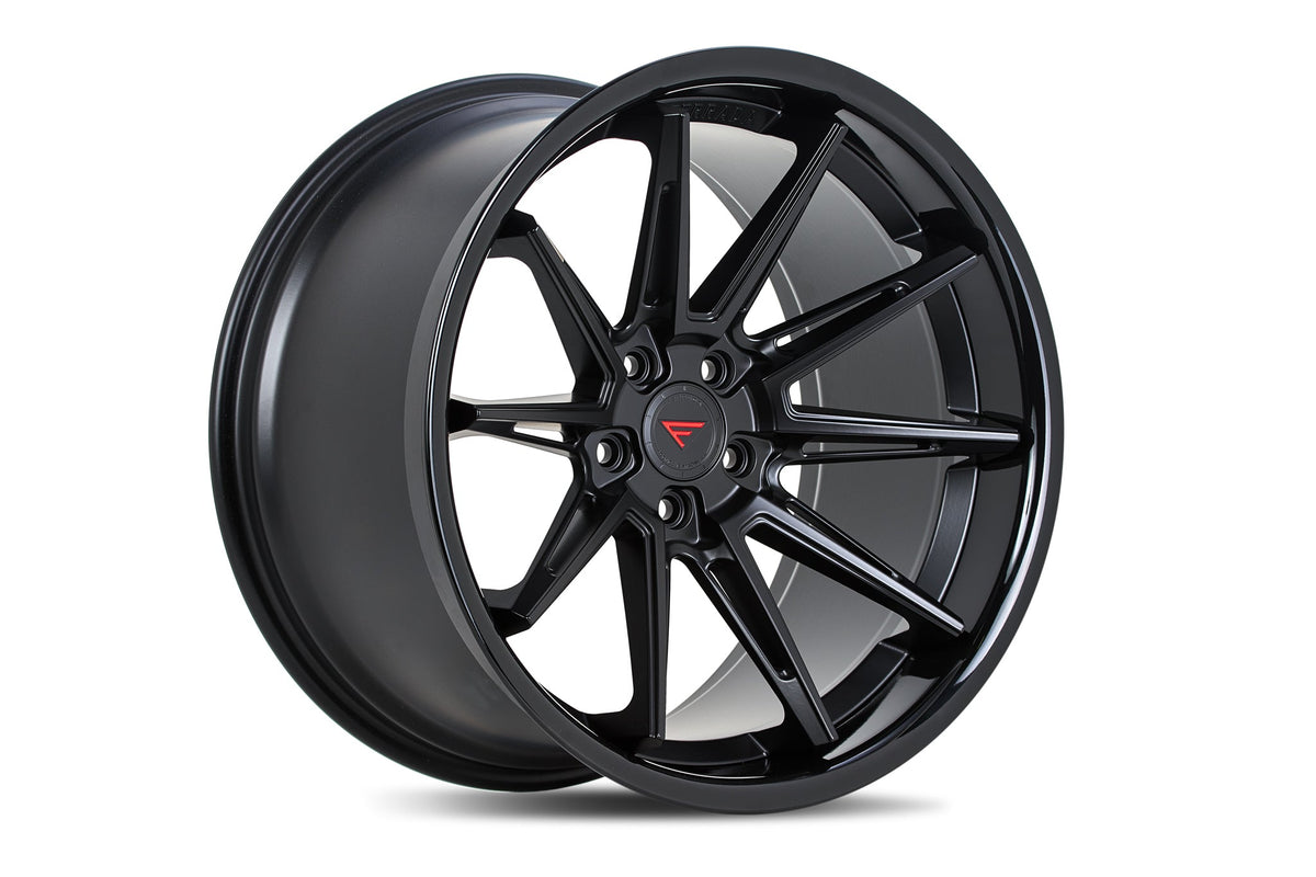 Ferrada Wheels CM2 Matte Black / Gloss Black Lip 20x10 +28 5x114.3mm 73.1mm