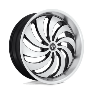DUB  Gloss Black Machined 24x9 +15 Custom 72.6mm - Wheelwiz