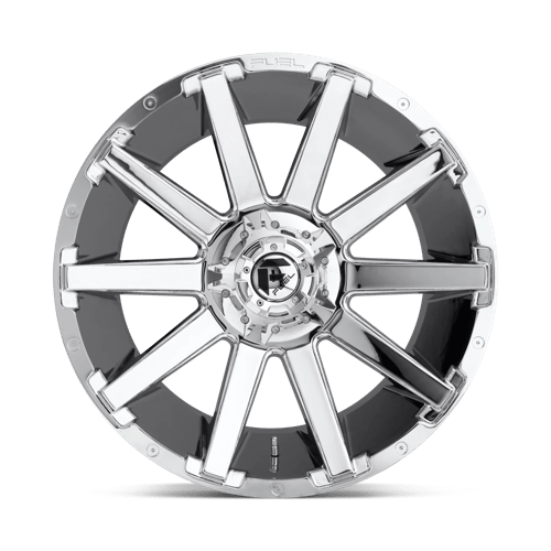 Fuel Offroad D614 CONTRA Chrome 20x9 +1 8x165.1mm 125.1mm - Wheelwiz