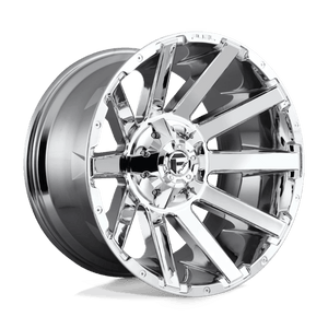 Fuel Offroad D614 CONTRA Chrome Plated 22x12 -44 8x165.1mm 125.1mm - WheelWiz