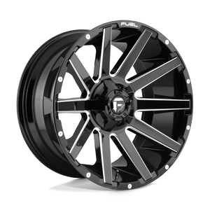 Fuel Offroad D615 CONTRA Gloss Black Milled 18x9 -12 5x139.7|5x150mm 110.1mm - WheelWiz