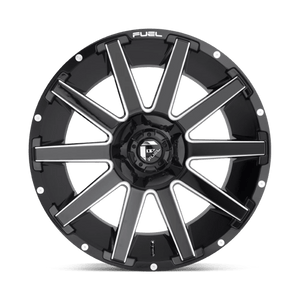 Fuel Offroad D615 CONTRA Gloss Black Milled 18x9 +1 5x114.3|5x127mm 78.1mm - Wheelwiz