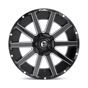 Fuel Offroad D615 CONTRA Gloss Black Milled 24x14 -75 8x180mm 124.2mm - WheelWiz