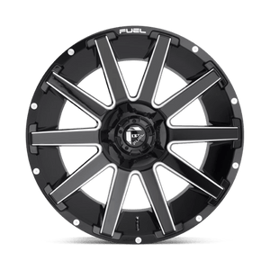 Fuel Offroad D615 CONTRA Gloss Black Milled 20x9 +20 5x139.7|5x150mm 110.1mm - Wheelwiz