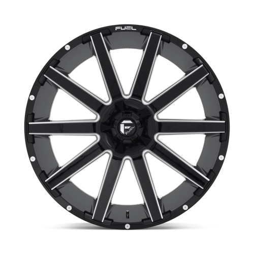 22グループ　D65 Fuel D673 BLITZ - Gloss Black Milled | DDC – Dirty Diesel Customs