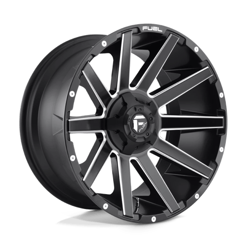 Fuel Offroad D616 CONTRA Matte Black Milled 22x12 -44 5x139.7|5x150mm 110.1mm - WheelWiz