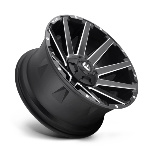 Fuel Offroad D616 CONTRA Matte Black Milled 20x9 +1 6x114.3mm 78.1mm - Wheelwiz
