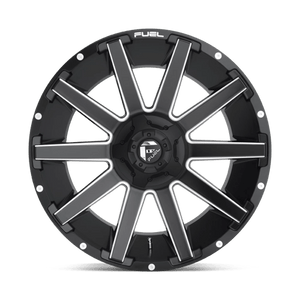 Fuel Offroad D616 CONTRA Matte Black Milled 20x9 +2 6x135|6x139.7mm 106.1mm - Wheelwiz