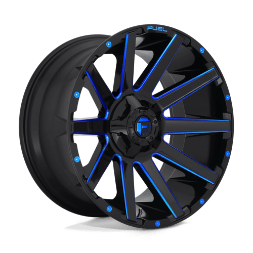 Fuel Offroad D644 CONTRA Gloss Black Blue Tinted Clear 20x9 +1 5x139.7|5x150mm 110.1mm - Wheelwiz