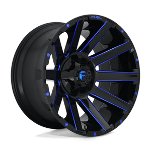 Fuel Offroad D644 CONTRA Gloss Black Blue Tinted Clear 22x12 -44 8x170mm 125.1mm - WheelWiz