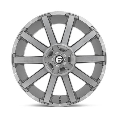 Fuel Offroad D714 CONTRA PLATINUM Brushed Gun Metal Tinted Clear 20x10 -19 6x135|6x139.7mm 106.1mm - Wheelwiz