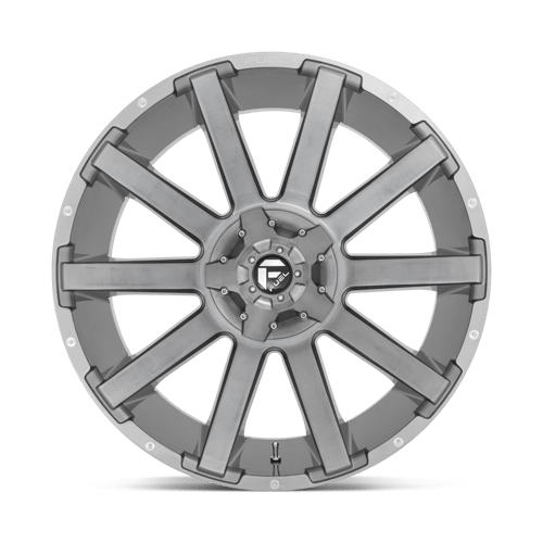 Fuel Offroad D714 CONTRA PLATINUM Brushed Gun Metal Tinted Clear 20x10 -18 5x114.3|5x127mm 78.1mm - Wheelwiz