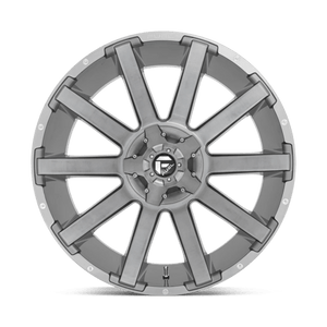 Fuel Offroad D714 CONTRA PLATINUM Brushed Gun Metal Tinted Clear 20x10 -18 5x114.3|5x127mm 78.1mm - Wheelwiz