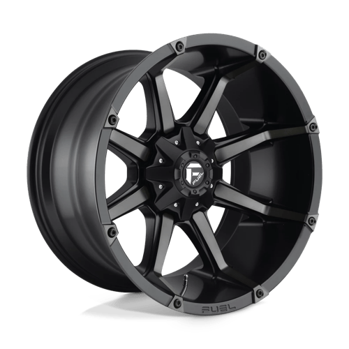 Fuel Offroad D556 COUPLER Matte Black Double Dark Tint 22x12 -44 6x135|6x139.7mm 106.1mm - Wheelwiz