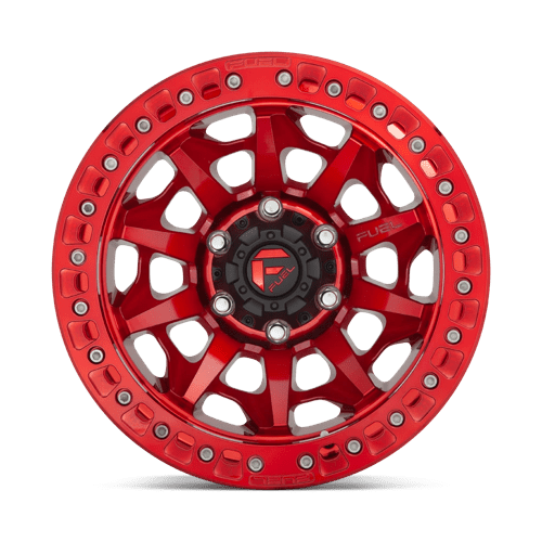 Fuel Offroad D113 COVERT BEADLOCK Candy Red 17x9 -15 5x127mm 71.5mm - Wheelwiz