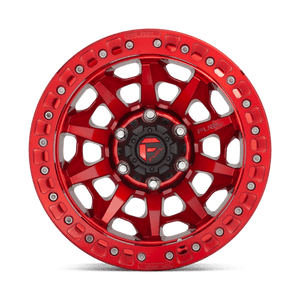 Fuel Offroad D113 COVERT BEADLOCK Candy Red 17x9 -15 5x127mm 71.5mm - Wheelwiz