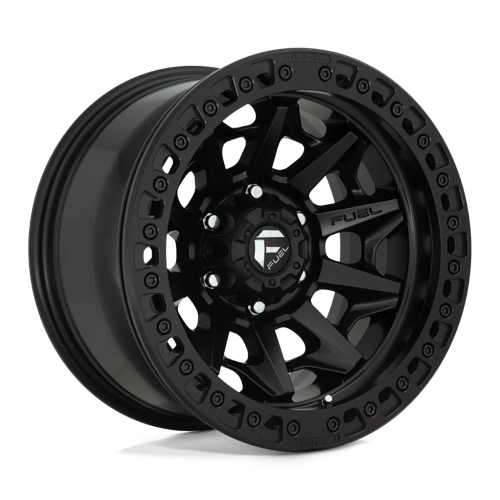 Fuel Offroad D114 COVERT BEADLOCK Matte Black 17x9 -15 5x127mm 71.5mm - Wheelwiz