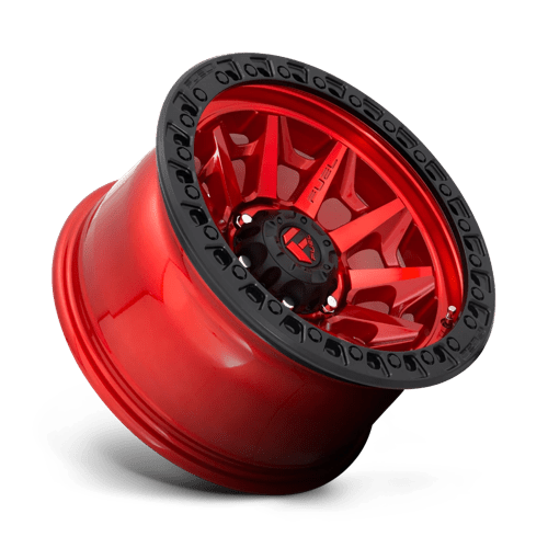 Fuel Offroad D695 COVERT Candy Red Black Bead Ring 17x9 -12 6x139.7mm 106.1mm - Wheelwiz