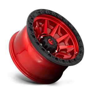 Fuel Offroad D695 COVERT Candy Red Black Bead Ring 17x9 -12 6x139.7mm 106.1mm - Wheelwiz