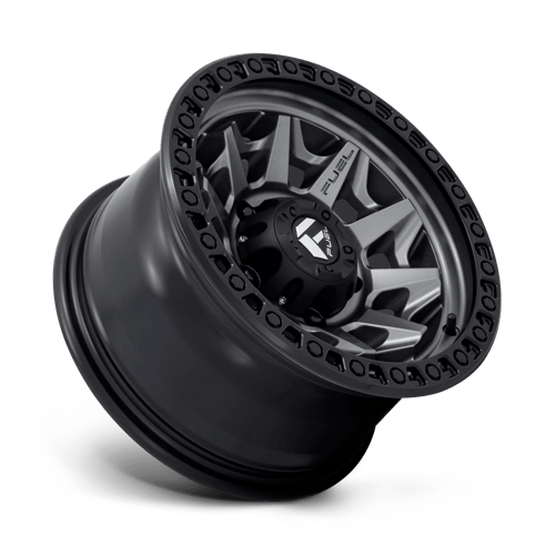 Fuel Offroad D716 COVERT Matte Gunmetal Black Bead Ring 15x8 -12 5x139.7mm 108mm - Wheelwiz