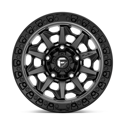 Fuel Offroad D716 COVERT Matte Gunmetal Black Bead Ring 17x8.5 +14 6x114.3mm 66.1mm - Wheelwiz