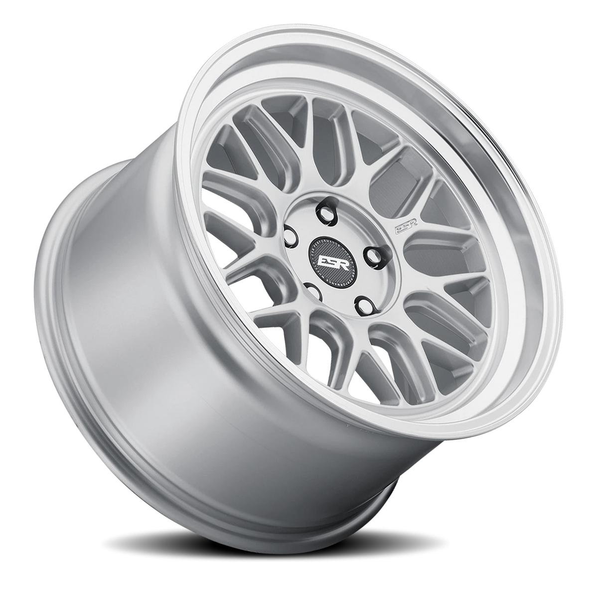 ESR Wheels CR Series CR1 Hyper Silver W/ Machined Lip 18x10.5 +15 5x120.6mm 72.6mm