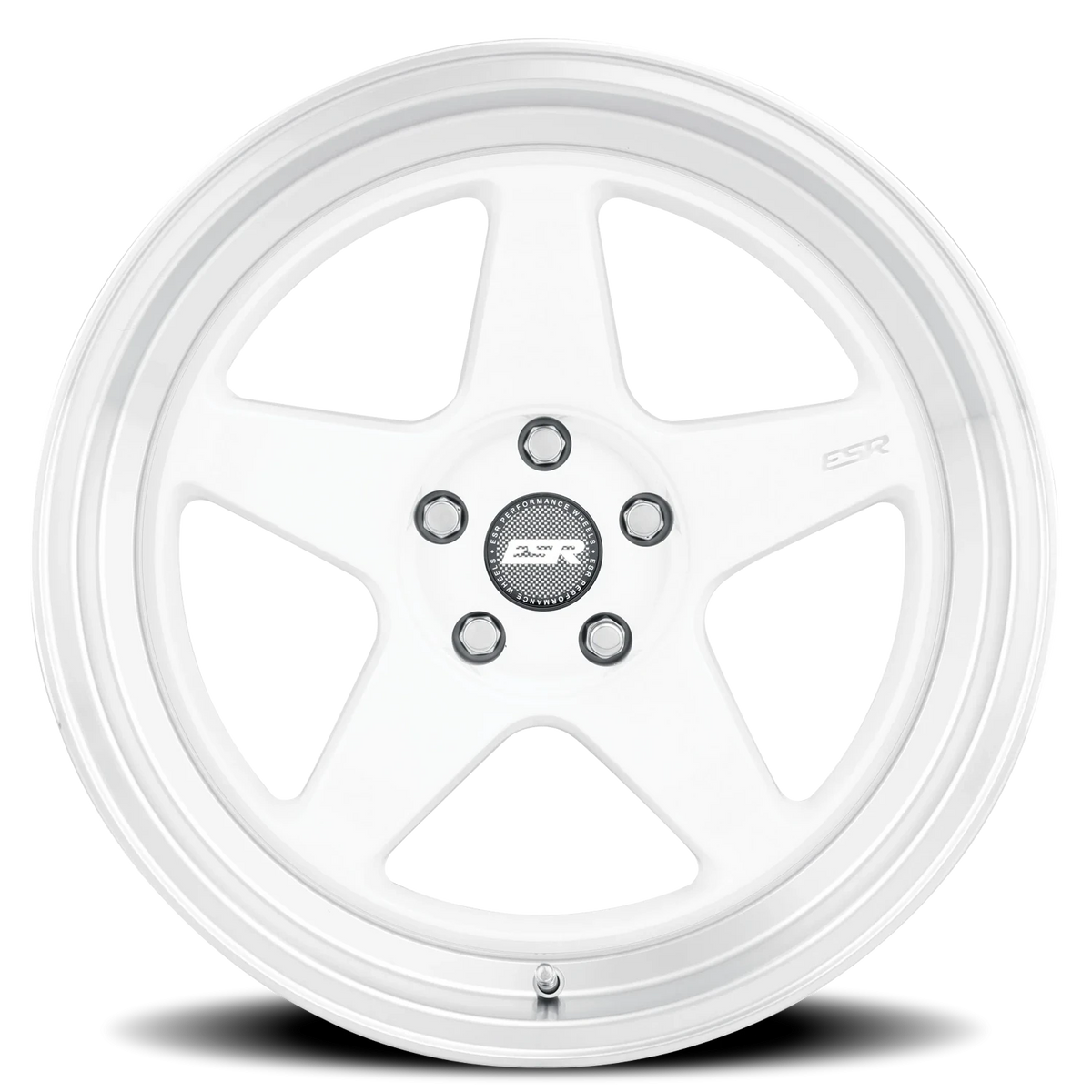 ESR Wheels CR Series CR5 Gloss White 18x8.5 +30 5x114.3mm 72.6mm